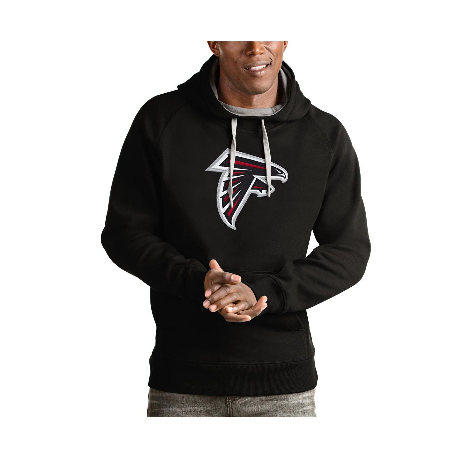 Men's Black Atlanta Falcons Victory Pullover Hoodie