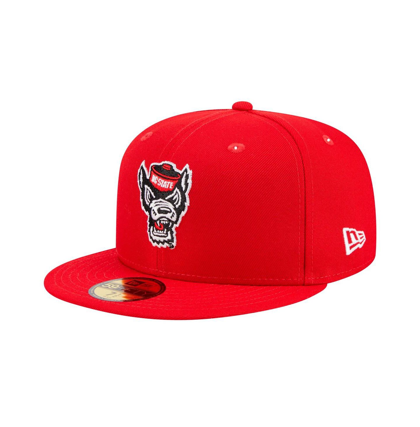 Мужская кепка New Era Red NC State Wolfpack 59FIFTY Fitted Hat — фото 1
