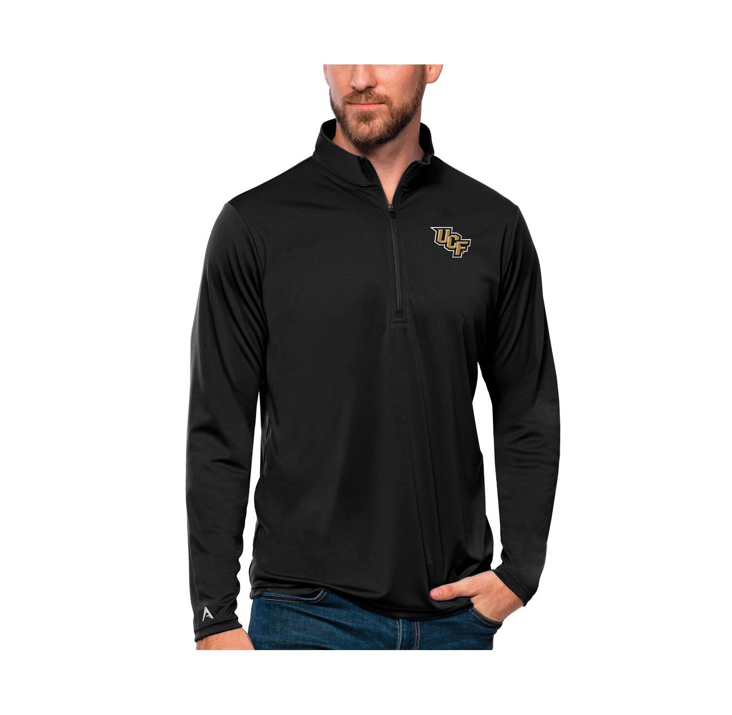 Men's Black UCF Knights Tribute Quarter-Zip Top