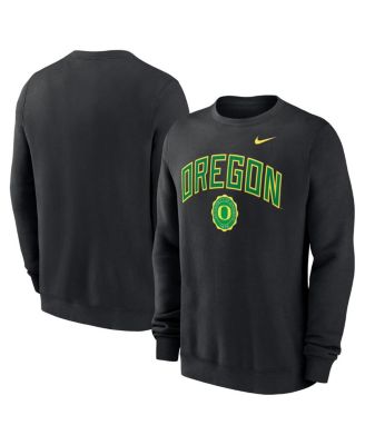 Nike - Men's Black Oregon Ducks Arched Seal Pullover Sweatshirt