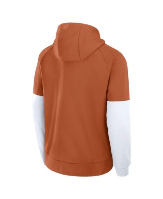 Men's Texas Burnt Orange Texas Longhorns Fitness Performance Pullover Hoodie