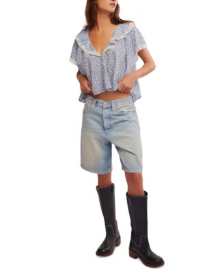 Free People Women's Truly Yours Printed Blouse