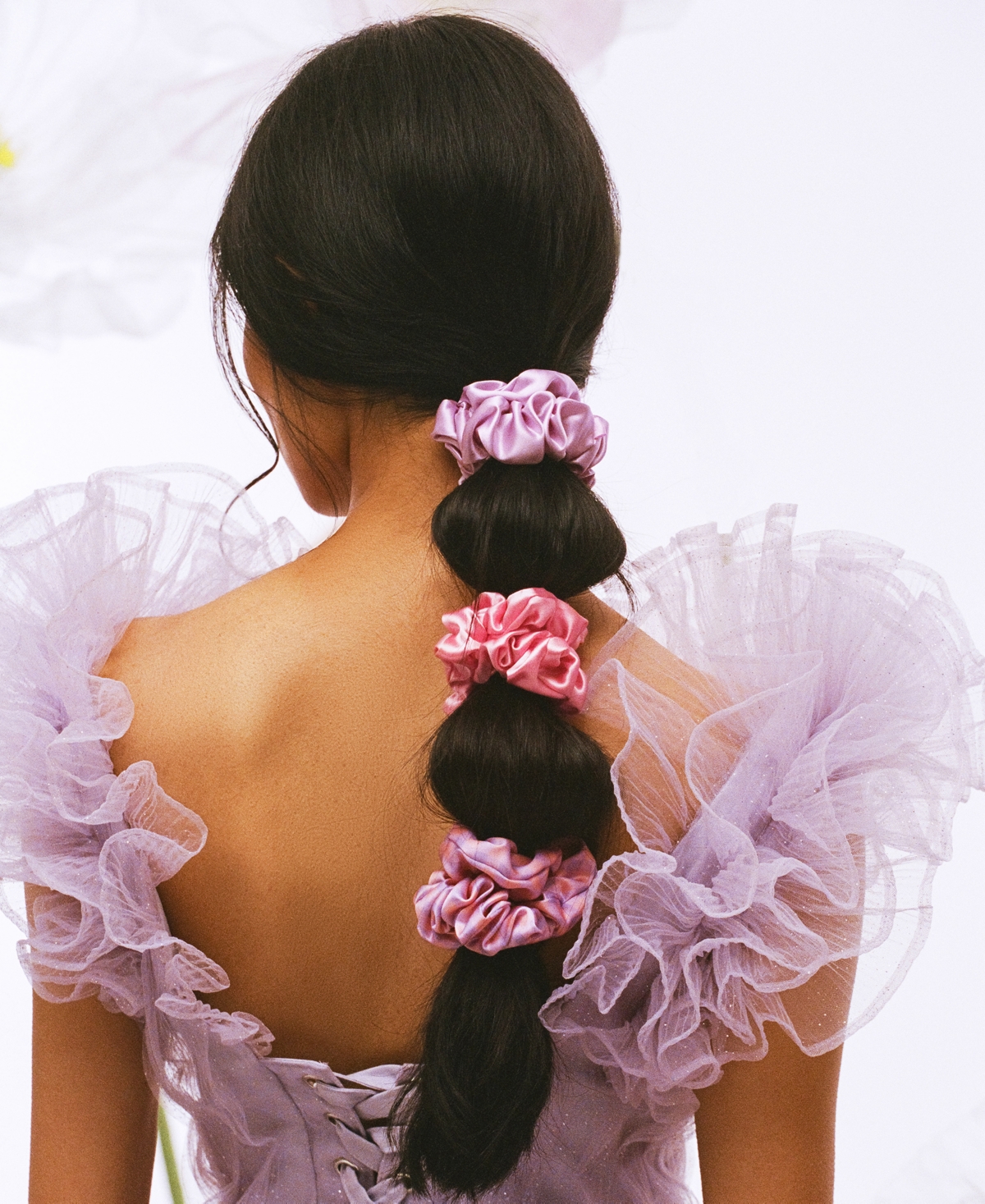 Slip 3-pc. Pure Silk Large Scrunchies Set In Belleflower
