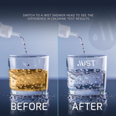 Water Softening Chrome Shower Filter with 2 Cartridges, 15-Stage Filtration for Skin and Hair Care