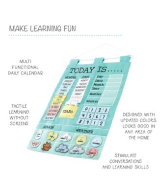 Toddler Children's Learning Calendar, Teal