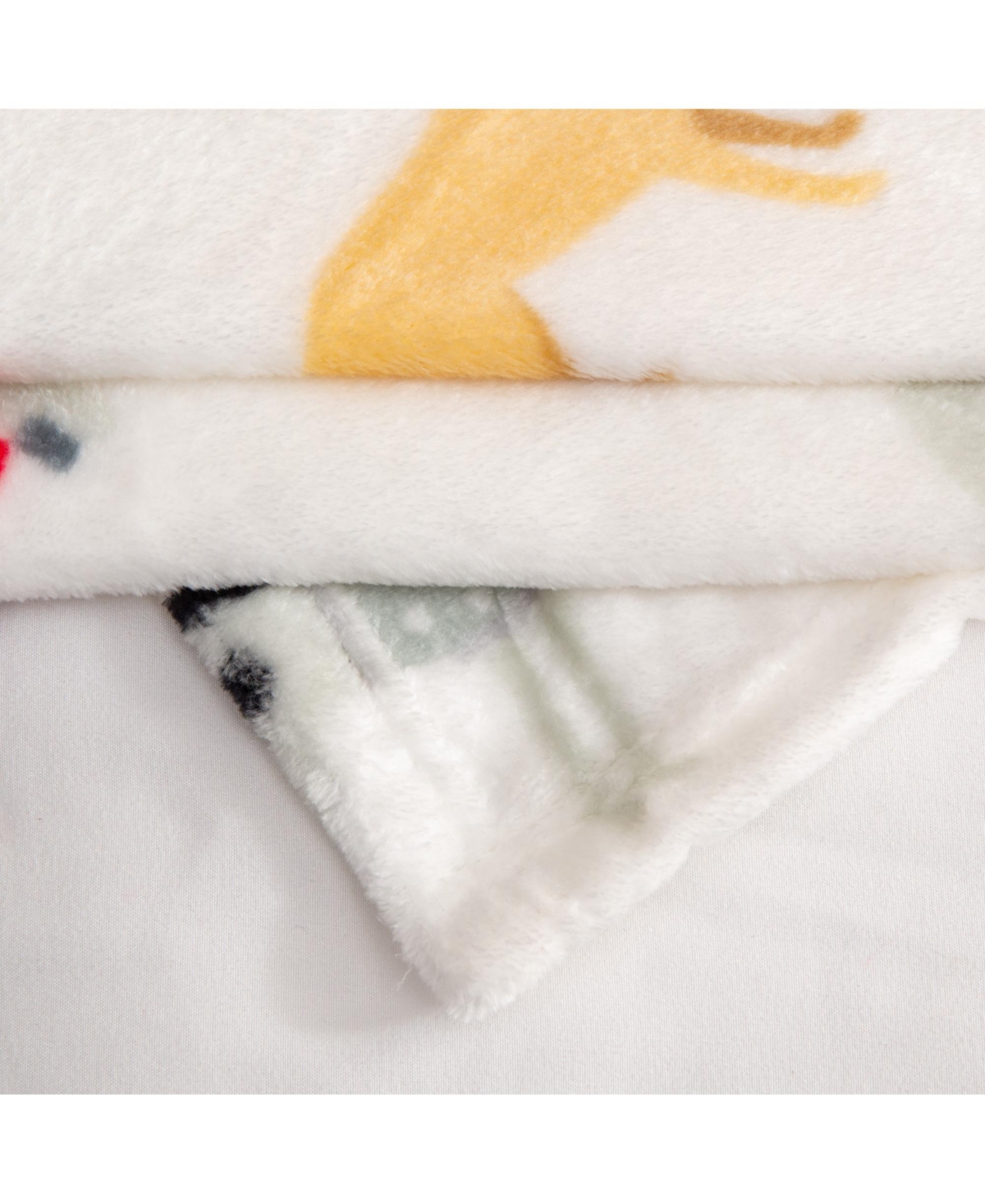 Linery & Co. Velvet Plush Cozy Christmas Throw Blanket