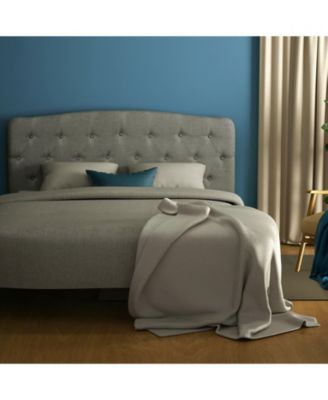 Faux Linen Headboard with Adjustable Heights