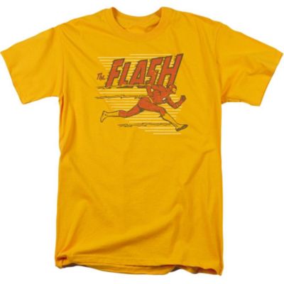 Dc Mens DC Comics Flash Speed Lines Short Sleeve Adult Tee / T-Shirt