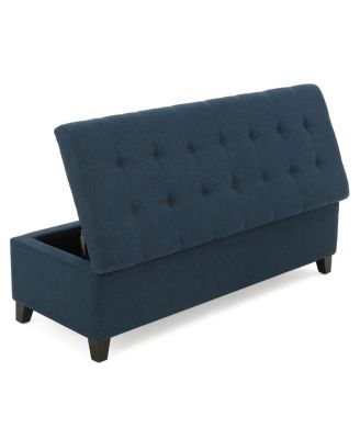 Modern Storage Ottoman, Multipurpose Footstool & Storage Bench