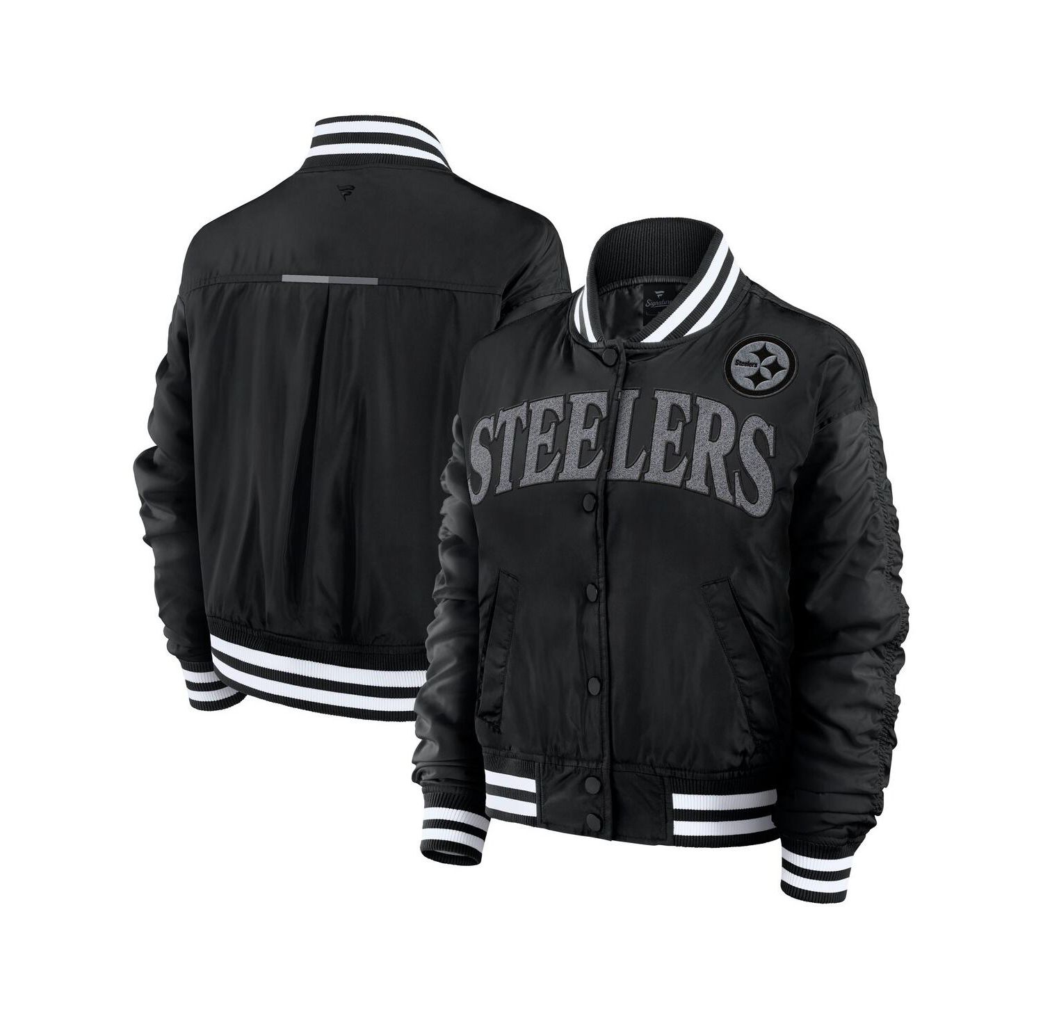 Women's Black Pittsburgh Steelers Elements Wave Full-Snap Jacket