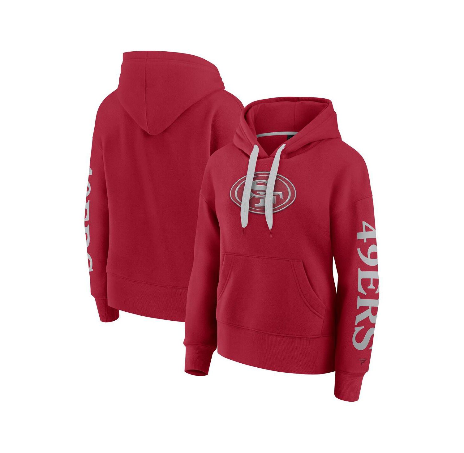 Women's Scarlet San Francisco 49ers Elements Next Pullover Hoodie