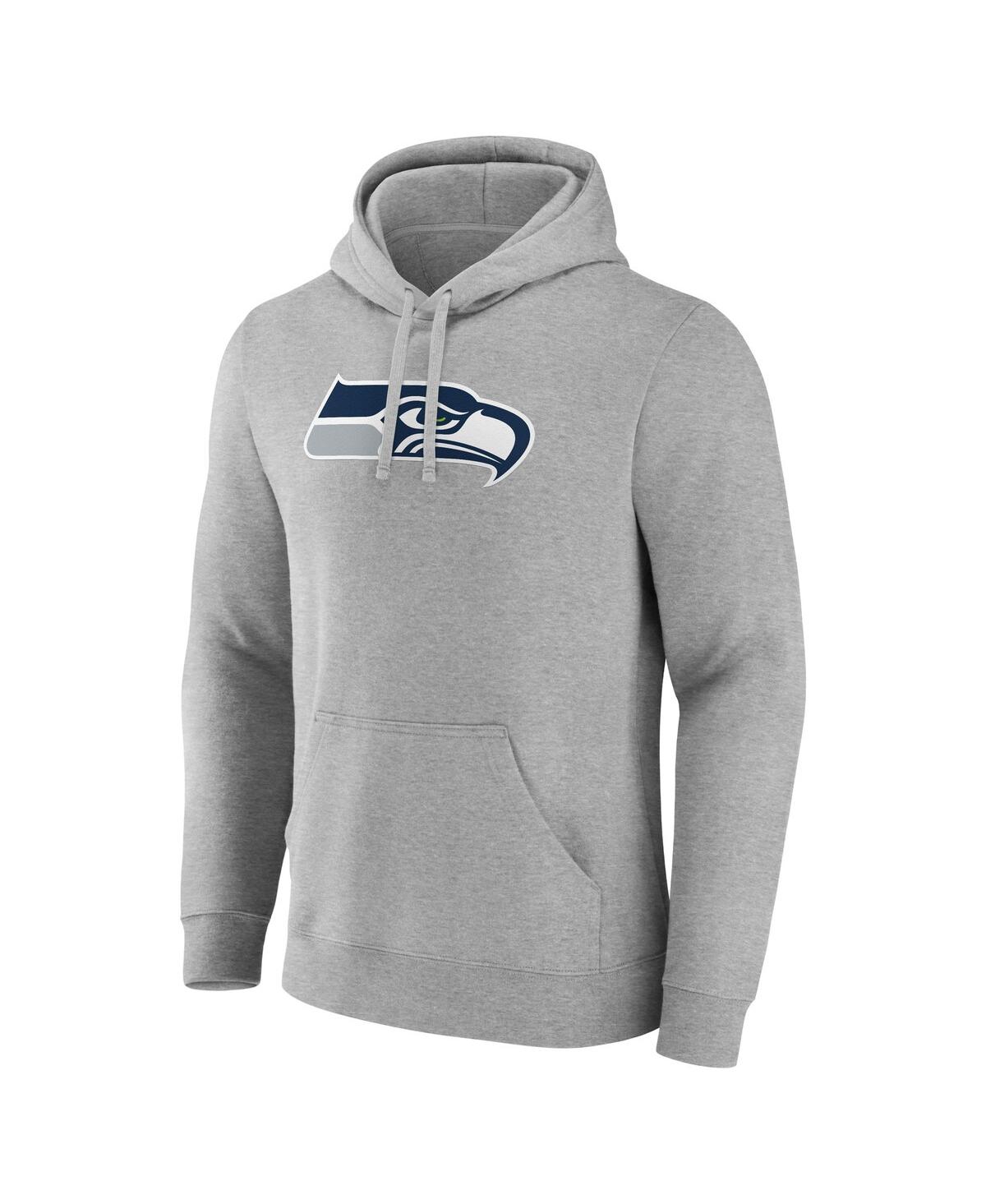 Fanatics Men's Heather Gray Seattle Seahawks Deliver Fleece Pullover Hoodie In Heather Gray