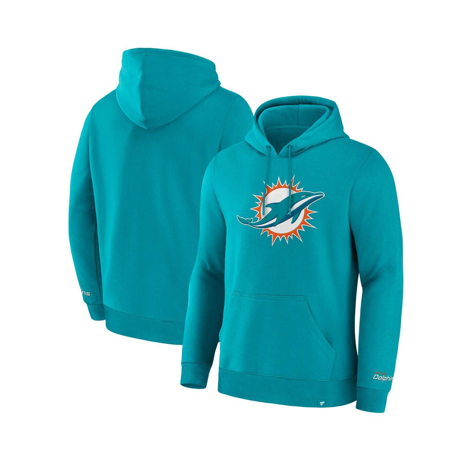 Men's Aqua Miami Dolphins Legacy Fleece Pullover Hoodie