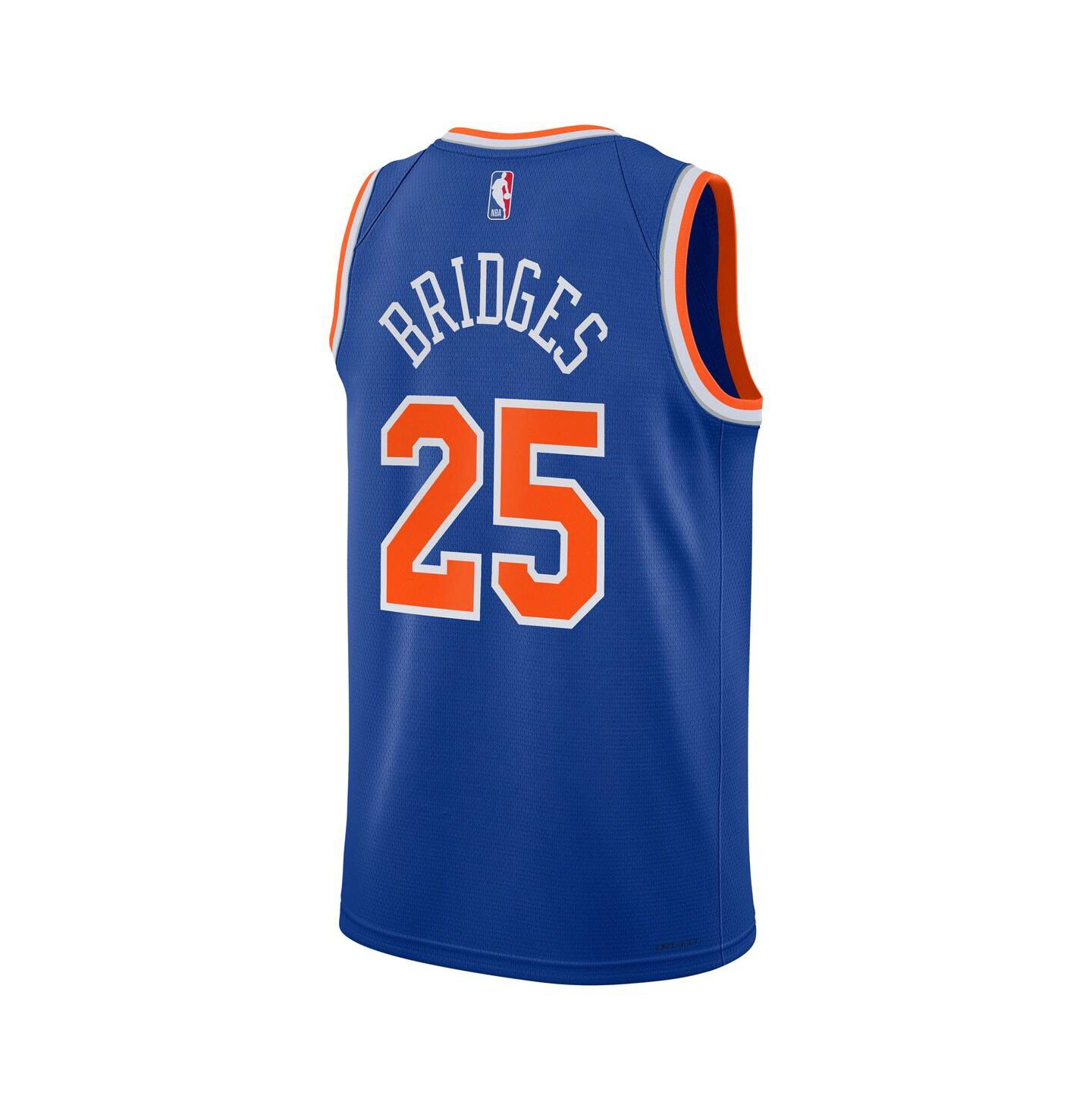 Детское джерси Nike Mikal Bridges New York Knicks Swingman Icon Edition, Blue — фото 3