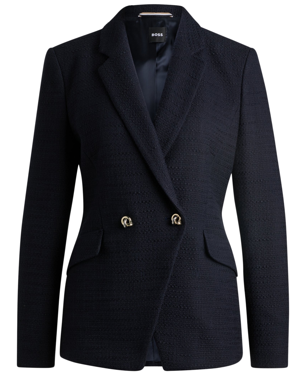 Hugo Boss Blazer Boss Woman Color Blue In Dark Blue