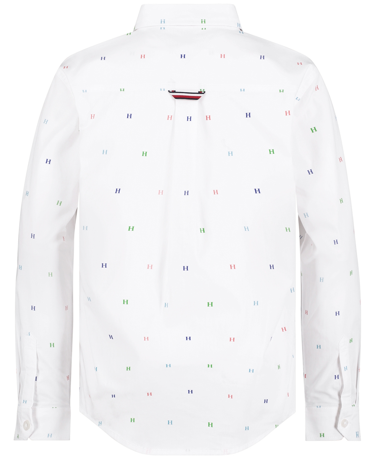 Tommy Hilfiger Toddler And Little Boys Tommy Printed Shirt In Fresh White