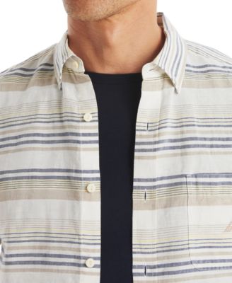 Men's Stripe Short-Sleeve Shirt