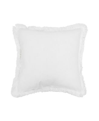 Botanical Butterfly Floral Flowers Spring Printed and Embellished Accent Throw Pillow, 18" x 18"