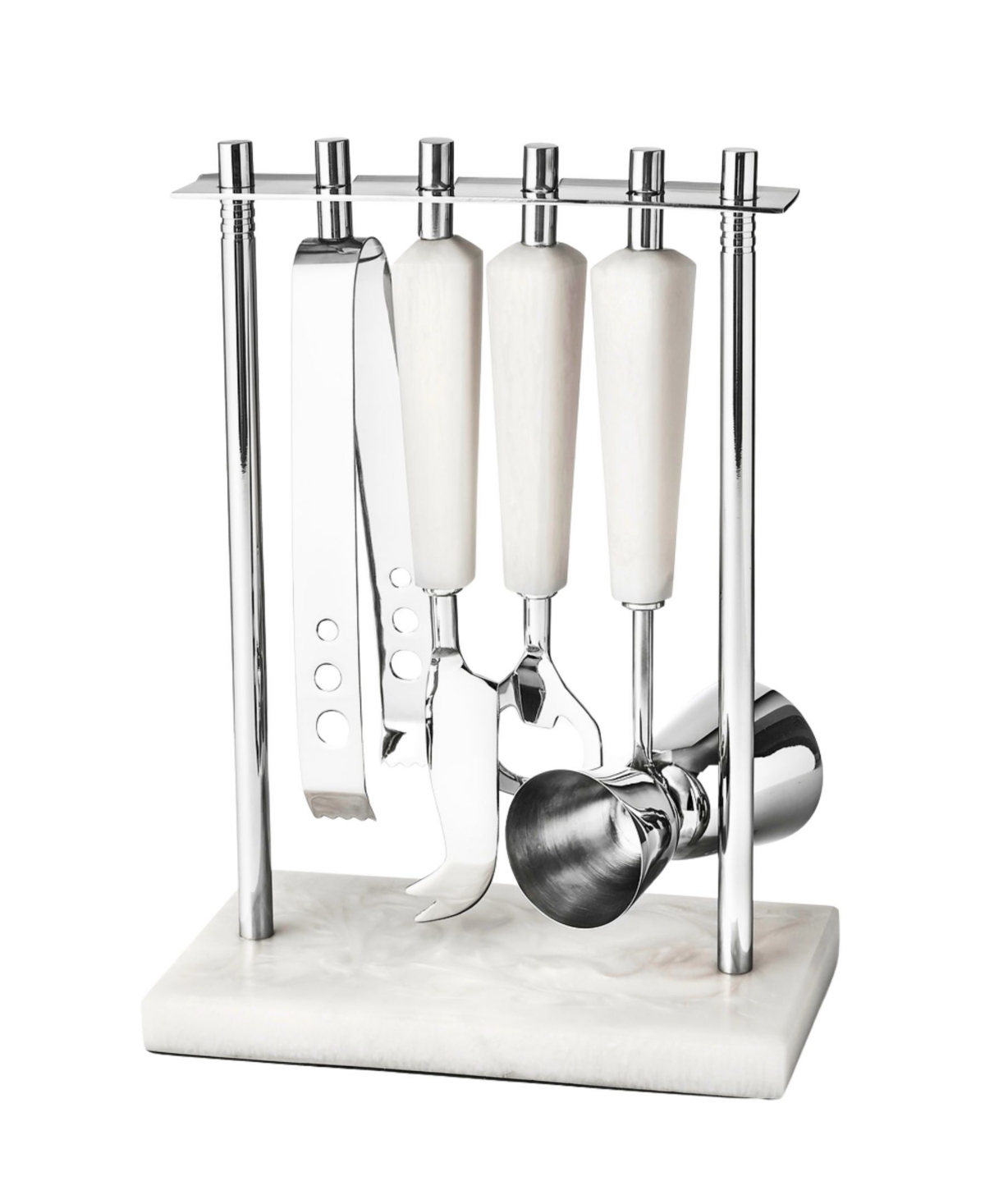 Godinger Azure Bar Tool, Set Of 4 In White