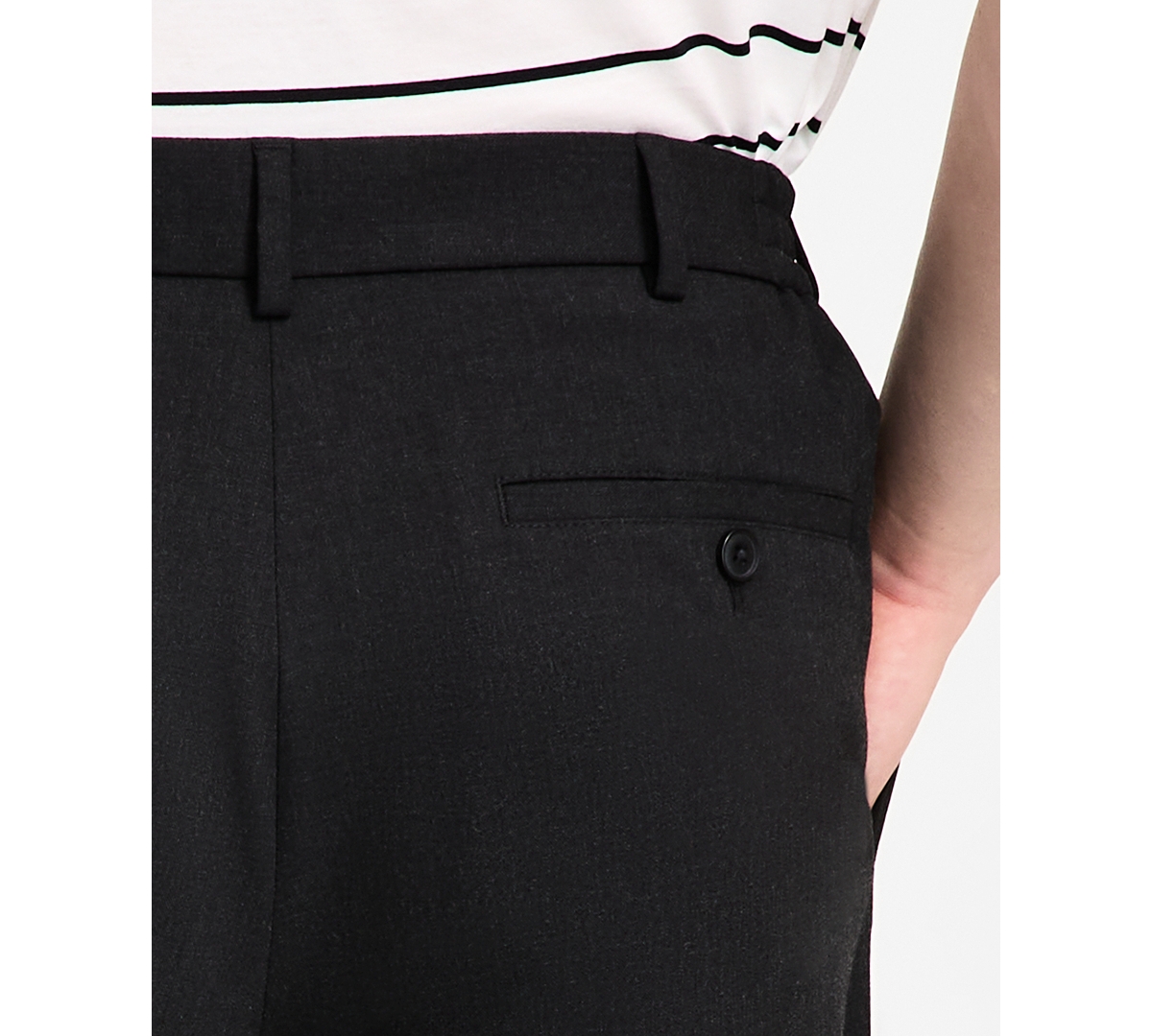 Tommy Hilfiger Men's Modern-fit Dress Pants In Charcoal