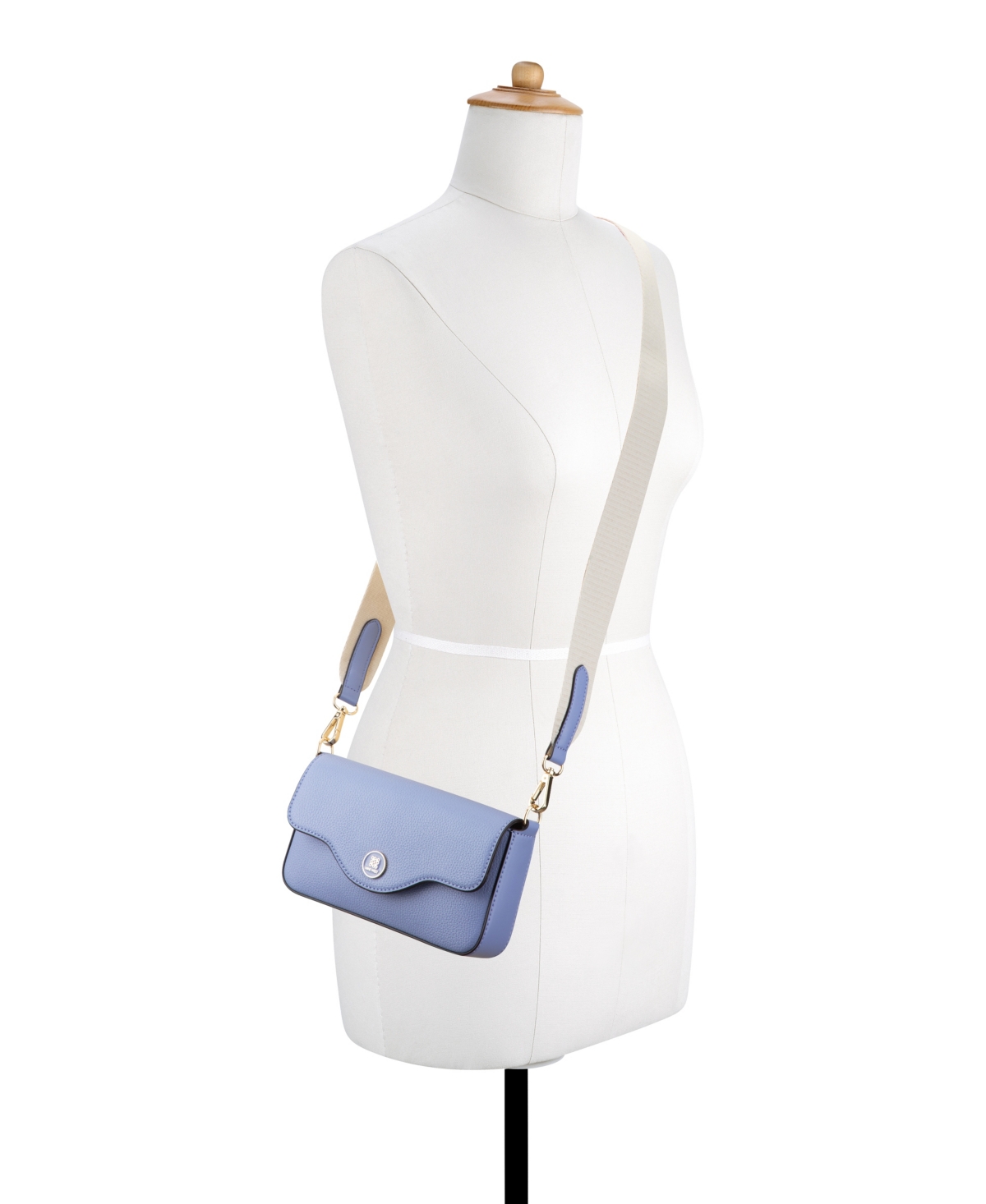 Nine West Nalini Small Flap Crossbody Bag In Periwinkle