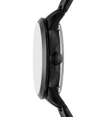 Men's Townsman Automatic Black Stainless-Steel Watch, 44mm