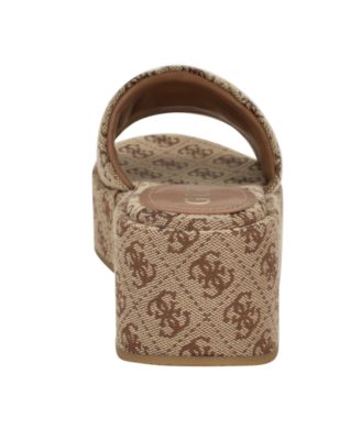 Bintai Platform Slide Casual Wedge Sandals