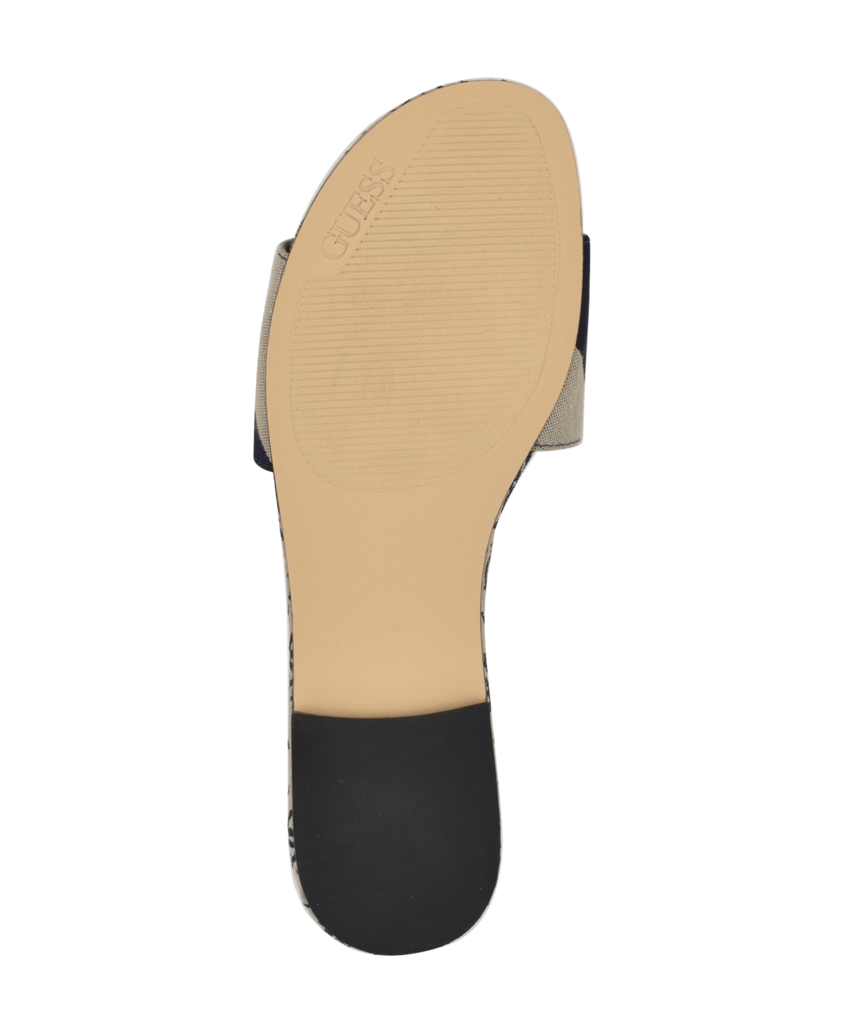 Guess Women's Harini Slip-on Logo Flat Sandals In Dark Blue,white Stripe Multi