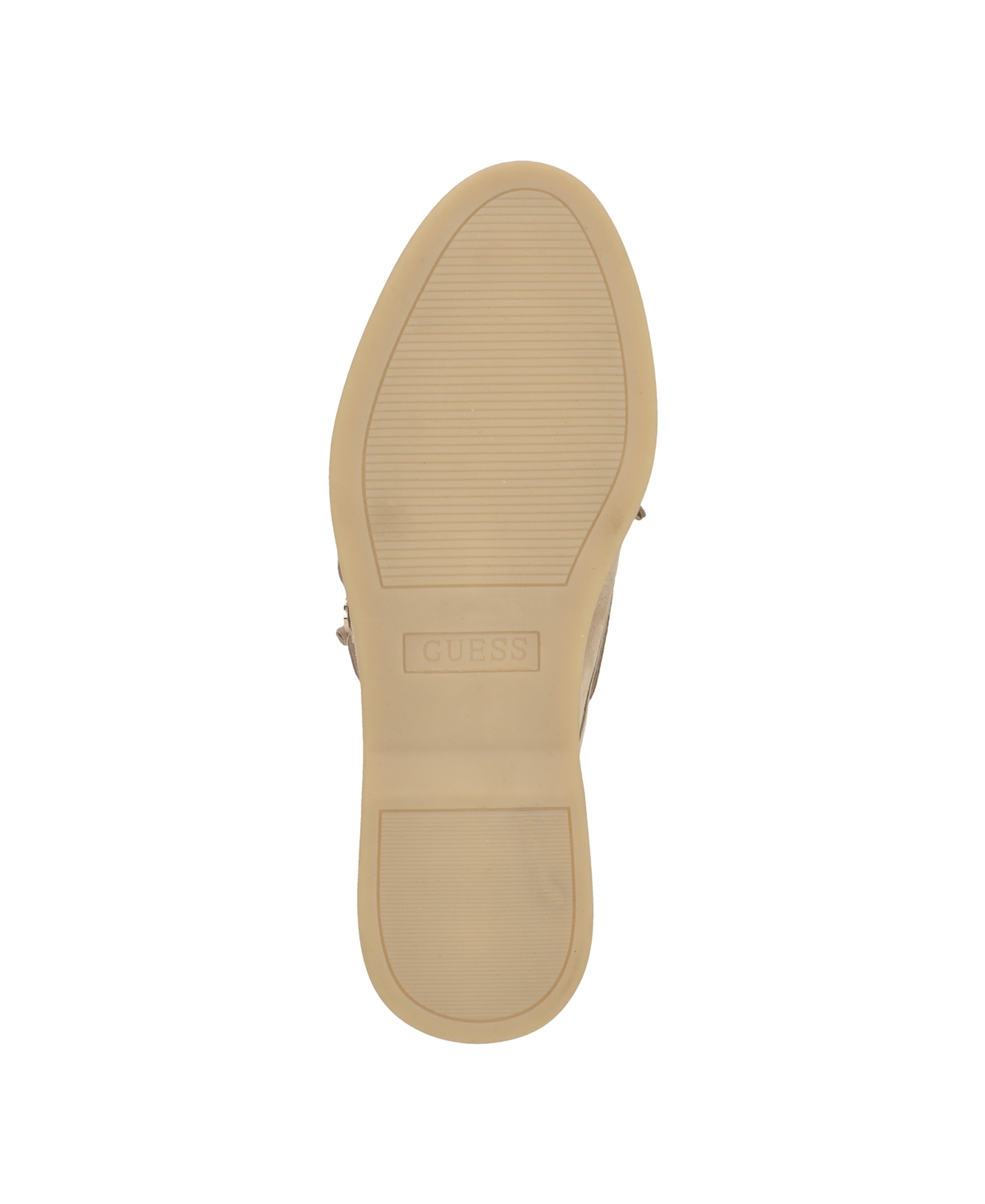 Guess Yomaya Loafer In Light Natural Suede