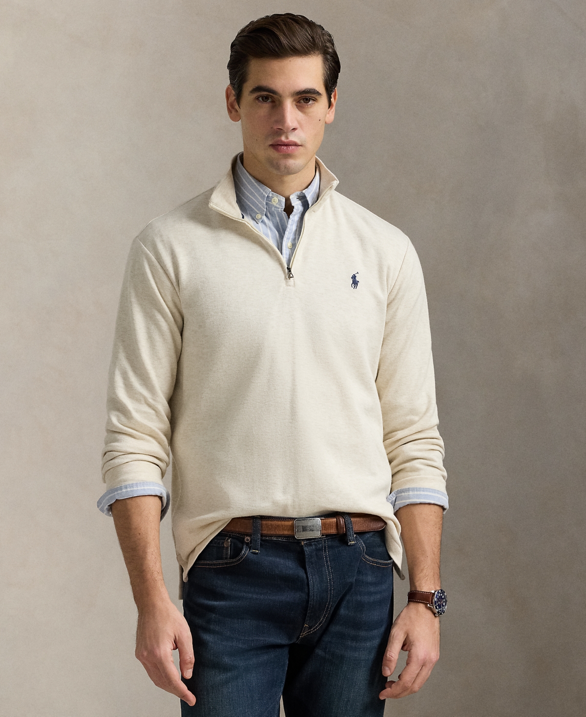 Polo Ralph Lauren Men's Cotton-Blend Jacquard Pullover
