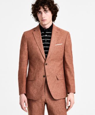 Tommy Hilfiger Mens Modern Fit Rust Suit Separates In Rust