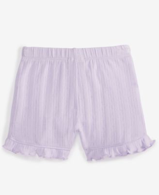 Baby Girls Pointelle Shorts, Exclusively at Macy's