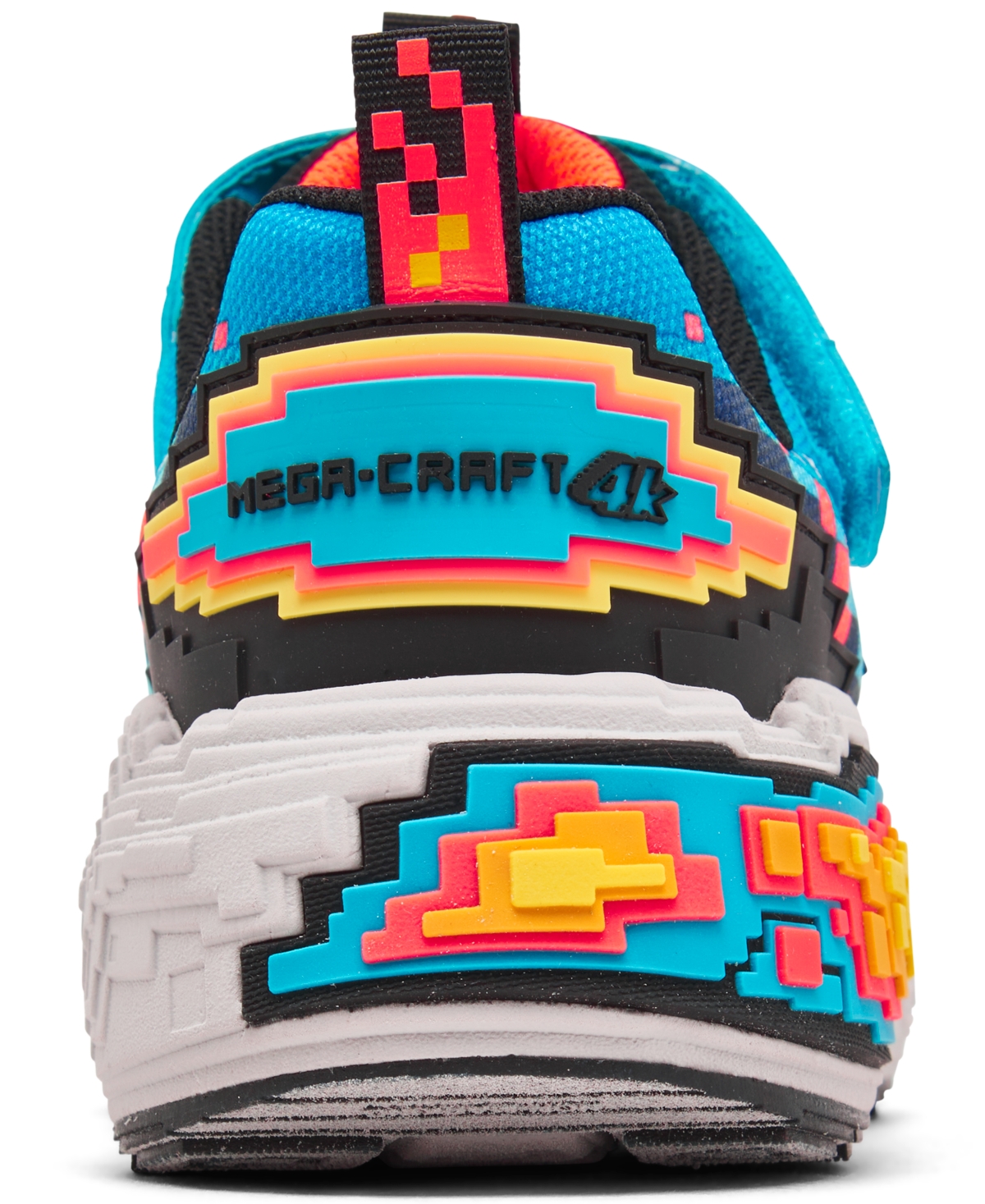 Skechers Little Kids Mega-craft 4k Fastening Strap Casual Sneakers From Finish Line In Turquoise,black