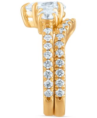 Diamond Three-Stone Bridal Set (2-1/4 ct. t.w.) in 14k Yellow Gold