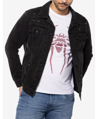 Men's Graphic Rhinestone Denim Jackets
