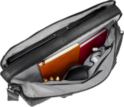 The Gotham 18un Pebble Grain Genuine Leather Briefcase