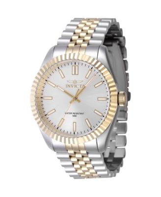 Men's 47484 Specialty Quartz 3 Hand Silver Dial Watch