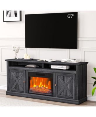Farmhouse Electric Fireplace TV Stand for TVs up to 65 Inch