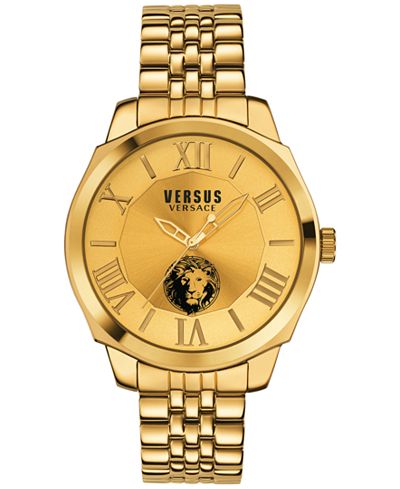 Versus by Versace Men's Chelsea Gold-Tone Ion-Plated Stainless Steel Bracelet Watch 42mm SOV060015