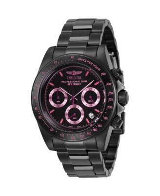 Men's 27773 Speedway Quartz Chronograph Black Dial Watch