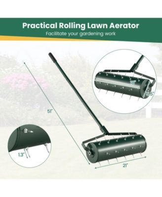 Detachable Handle 21 Inch Manual Lawn Aerator