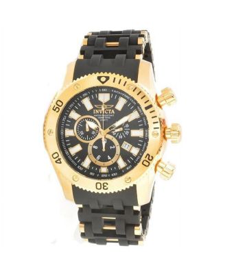 Men's 0140 Sea Spider Quartz Chronograph Black Dial Watch