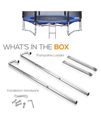 Outdoor Trampoline Safety Ladder, Extra-Wide Footsteps