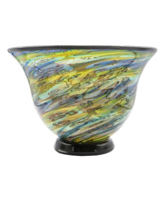 8.5" Under the Sea Art Glass Bowl