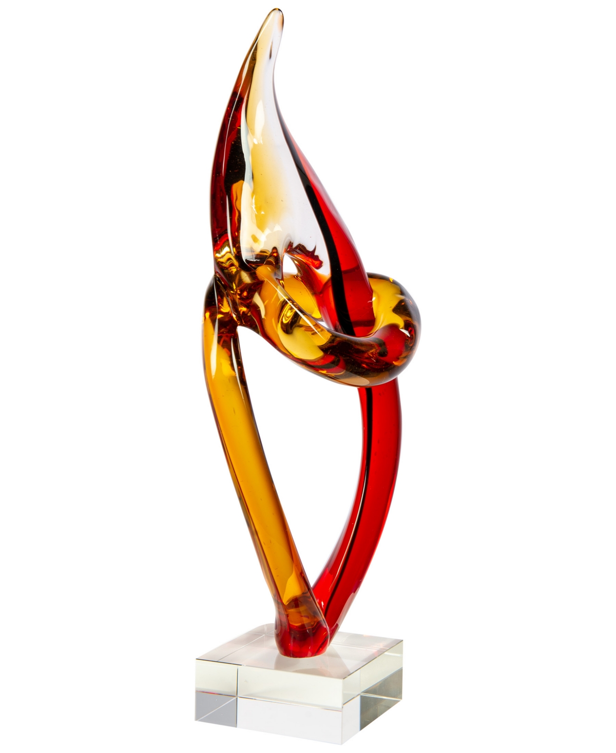 Dale Tiffany Copeland Sculpture In Red