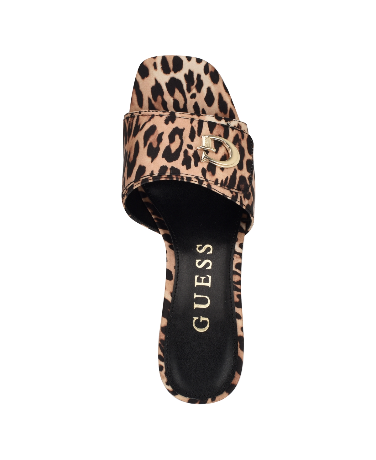 Guess Women's Gallai Block Heel Slip-on Sandals In Leopard