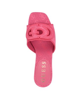 Galsee Quattro-G Cutout Block Heel Slide Sandals