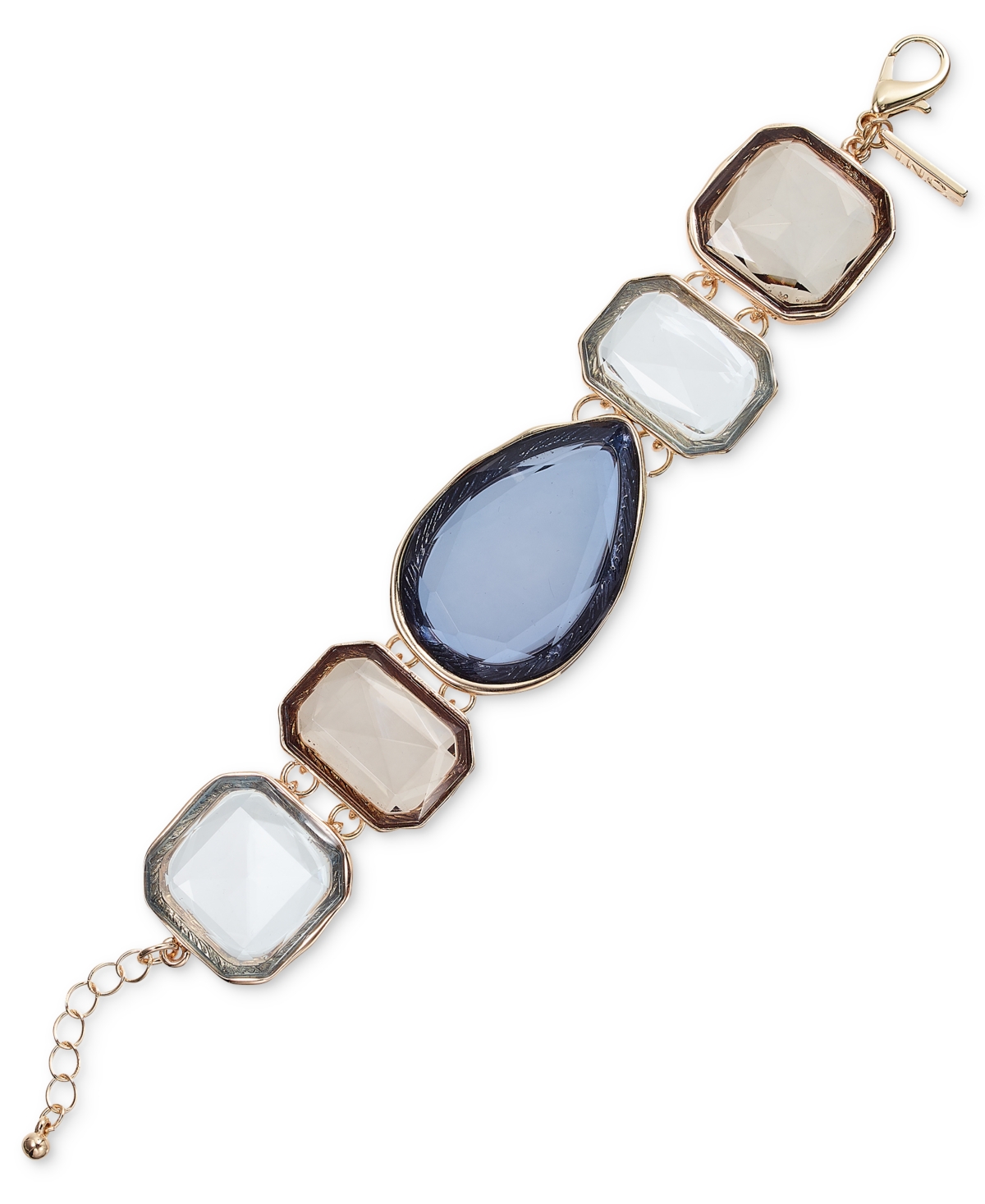 Gold-Tone Color Stone Flex Bracelet, Exclusively at Macy's - Turquoise