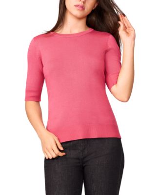 Melissa Paige - Women's Elbow-Sleeve Fine-Gauge Sweater