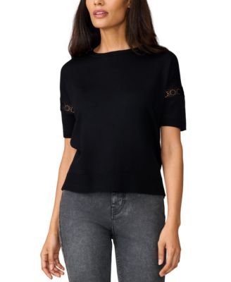 Women's Lace-Sleeve Sweater
